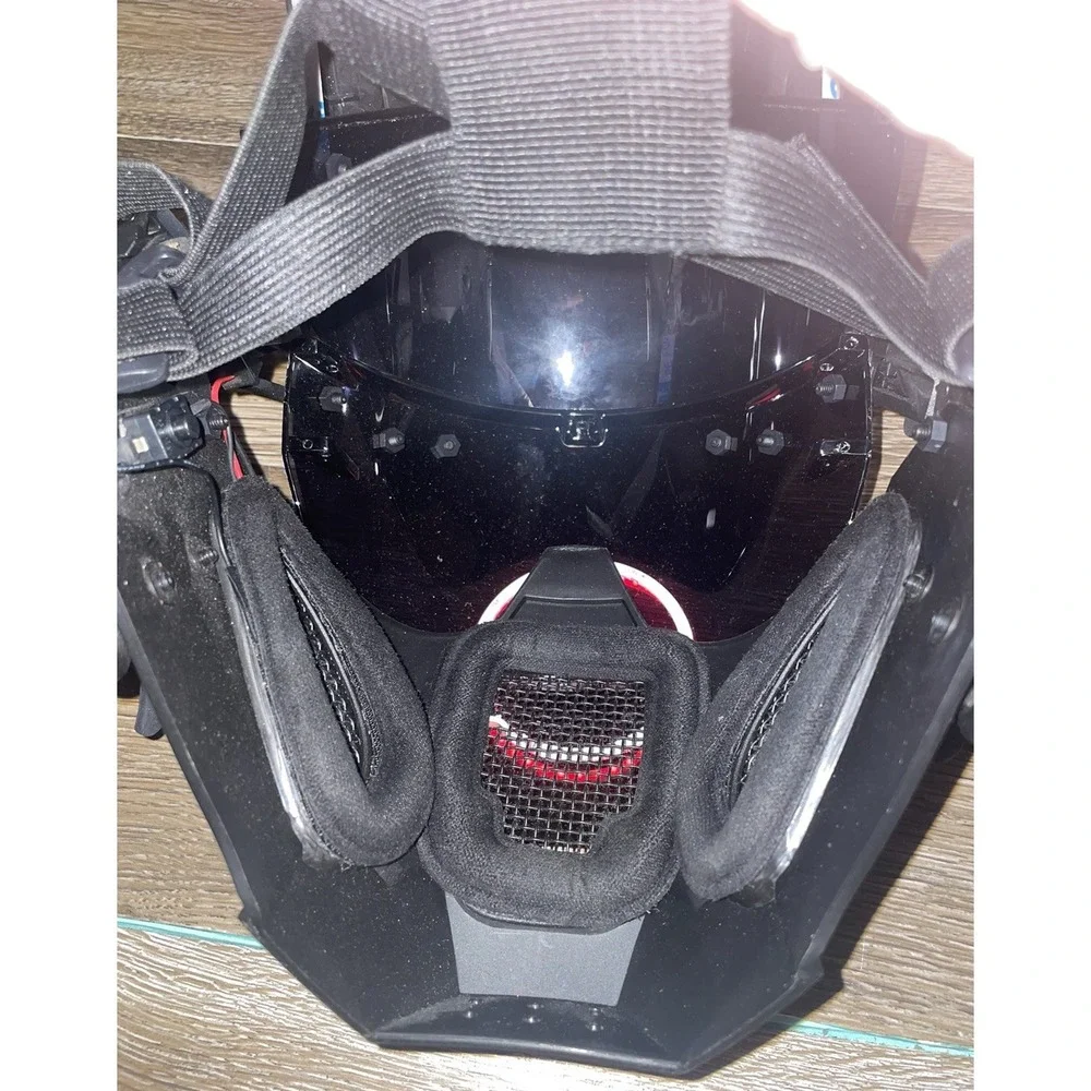 Trend Futuristic Cyber Punk Mask Dance Party Halloween Cosplay Masks LED